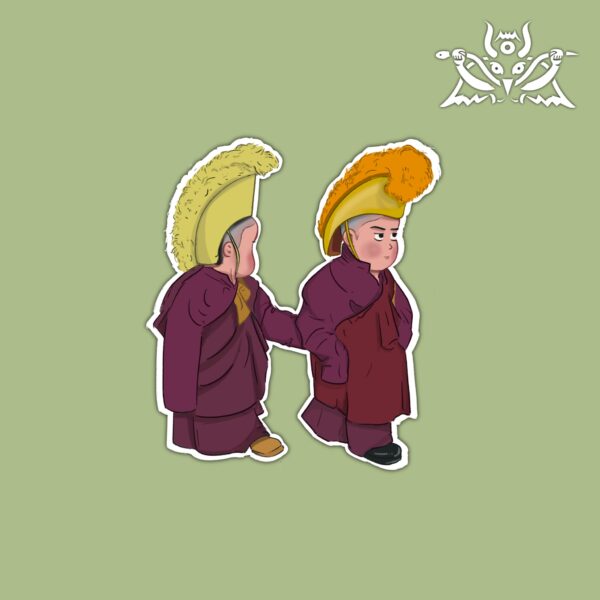 Tibetan Monk sticker